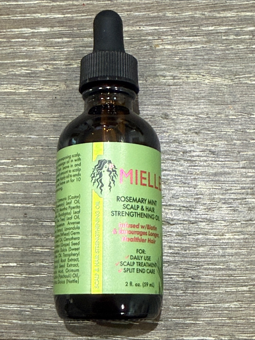 NWT Mielle Rosemary Mint Scalp & Hair Strengthening Oil for split end care